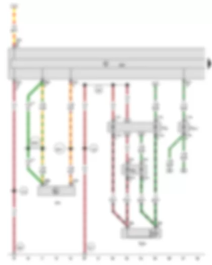 Wiring Diagram  AUDI TT 2015 - Climatronic control unit - Data bus diagnostic interface - Air conditioner compressor regulating valve