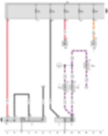Wiring Diagram  AUDI TT 2016 - Starter - Alternator - Voltage regulator - Radiator fan control unit - Fuse holder A - Fuse 1 in fuse holder A - Fuse 2 in fuse holder A - Fuse 3 in fuse holder A - Fuse 4 in fuse holder A - Fuse 5 in fuse holder A - Wiring junction