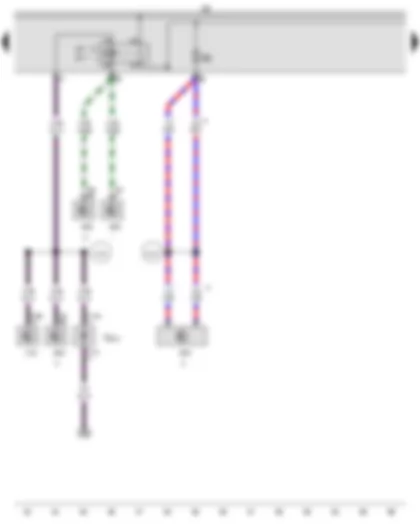 Wiring Diagram  AUDI TT 2016 - Main relay - Terminal 30 voltage supply relay - Fuse holder B - Fuse 3 on fuse holder B