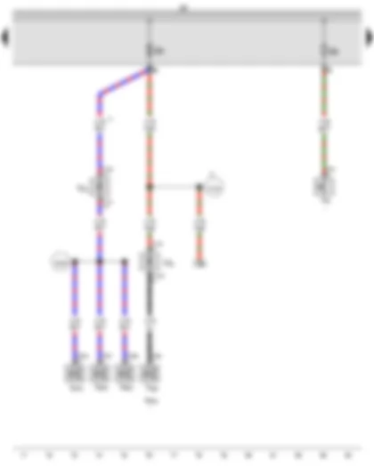 Wiring Diagram  AUDI TT 2016 - Fuse holder B - Fuse 5 on fuse holder B - Fuse 6 on fuse holder B