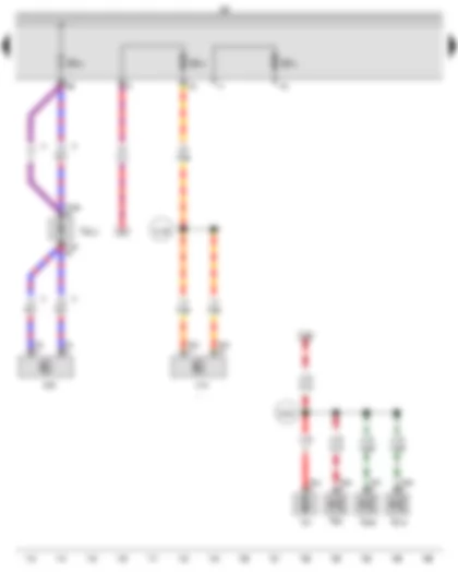 Wiring Diagram  AUDI TT 2015 - Fuse holder B - Fuse 10 on fuse holder B - Fuse 13 on fuse holder B