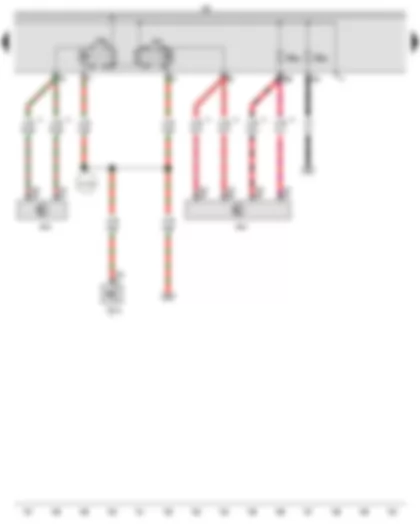 Wiring Diagram  AUDI TT 2015 - Starter relay 1 - Starter relay 2 - Fuse holder B - Fuse 22 on fuse holder B - Fuse 23 on fuse holder B