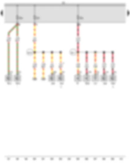 Wiring Diagram  AUDI TT 2015 - Fuse holder C - Fuse 6 on fuse holder C - Fuse 7 on fuse holder C - Fuse 8 on fuse holder C