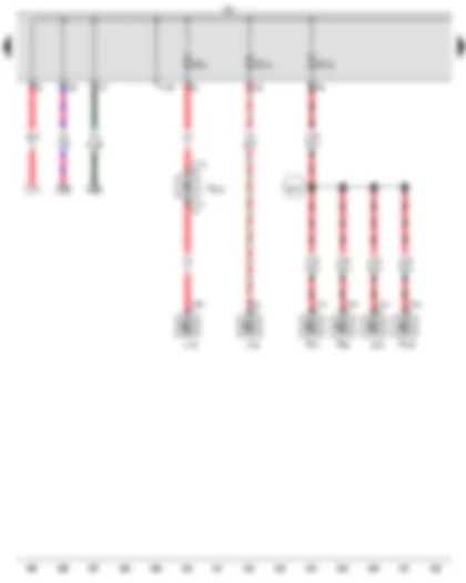 Wiring Diagram  AUDI TT 2015 - Fuse holder C - Fuse 3 on fuse holder C - Fuse 15 on fuse holder C - Fuse 16 on fuse holder C