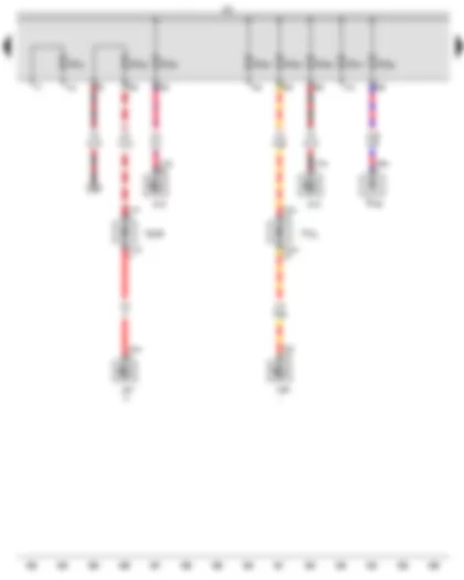 Wiring Diagram  AUDI TT 2015 - Fuse holder C - Fuse 21 on fuse holder C - Fuse 22 on fuse holder C - Fuse 23 on fuse holder C - Fuse 25 on fuse holder C - Fuse 26 on fuse holder C - Fuse 28 on fuse holder C