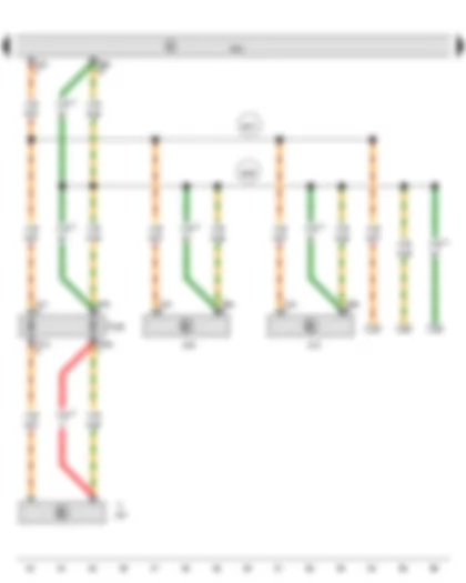 Wiring Diagram  AUDI TT 2015 - Data bus diagnostic interface - Connection 2 (convenience CAN bus - high) - in main wiring harness - Connection 2 (convenience CAN bus - low) - in main wiring harness