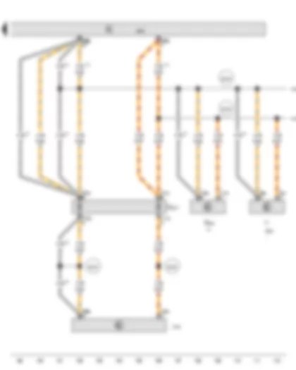 Wiring Diagram  AUDI TT 2016 - Data bus diagnostic interface - Connection 1 (CAN bus extended high) - in main wiring harness - Connection 1 (CAN bus extended low) - in main wiring harness