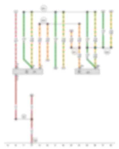 Wiring Diagram  AUDI TT 2015 - Data bus diagnostic interface - Control unit for electronic steering column lock