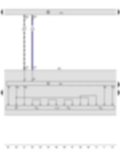 Wiring Diagram  AUDI TT 2015 - Output module 2 for left LED headlight - Onboard supply control unit - Left LED module for daytime running light and side light - Front left headlight