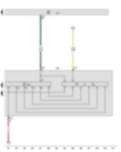 Wiring Diagram  AUDI TT 2016 - Output module 2 for right LED headlight - Onboard supply control unit - Front right headlight - Front right turn signal bulb