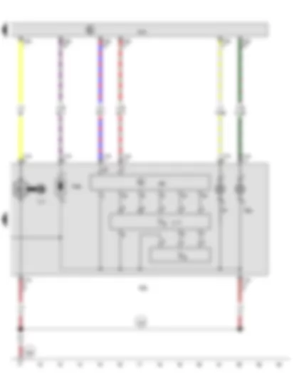 Wiring Diagram  AUDI TT 2015 - Onboard supply control unit - Front right headlight - Right dip beam screen motor
