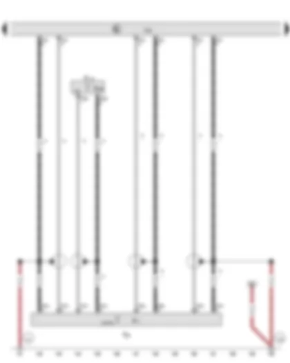 Wiring Diagram  AUDI TT 2015 - Control unit 1 for information electronics - Aerial amplifier - Aerial amplifier 3