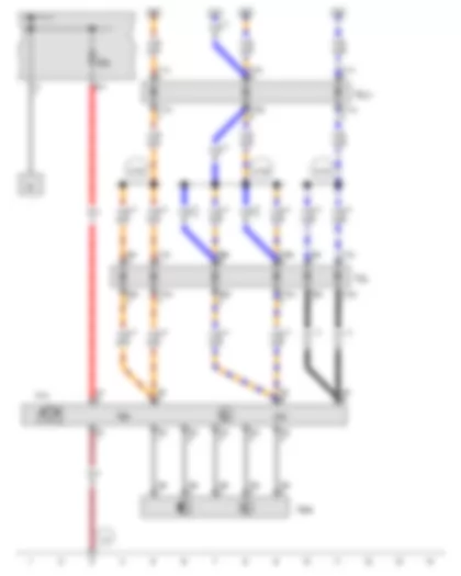 Wiring Diagram  AUDI TT 2015 - Steering angle sender - Power steering control unit - Electromechanical power steering motor