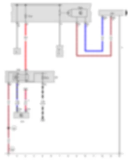 Wiring Diagram  AUDI TT 2015 - Airbag control unit - Terminal 15 voltage supply relay - Battery isolation igniter - Fuse holder C - Fuse 33 on fuse holder C - Fuse 3