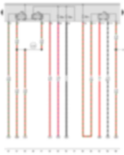 Wiring Diagram  AUDI TT 2016 - Starter relay 1 - Starter relay 2 - Engine component current supply relay 2