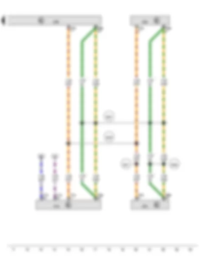 Wiring Diagram  AUDI TT 2015 - Convertible roof actuation control unit - Data bus diagnostic interface