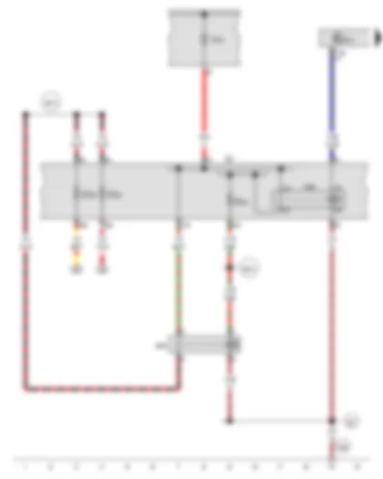 Wiring Diagram  AUDI TT 2015 - Terminal 15 voltage supply relay - Relay for neck heating - Fuse holder C