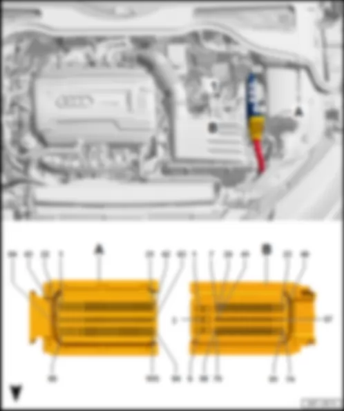 AUDI TT 2015 Fitting location,  engine control unit J623