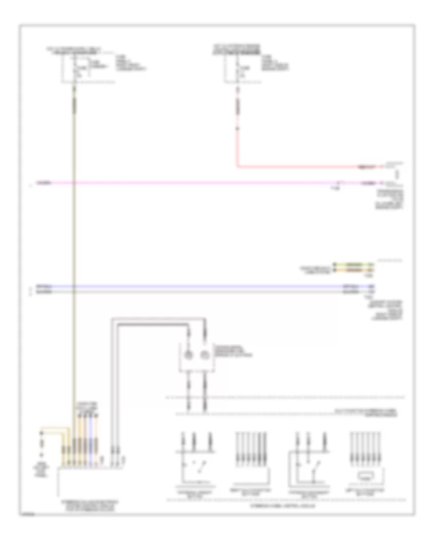 Электросхема автоматической коробки передач АКПП (3 из 3) для Audi A8 2013