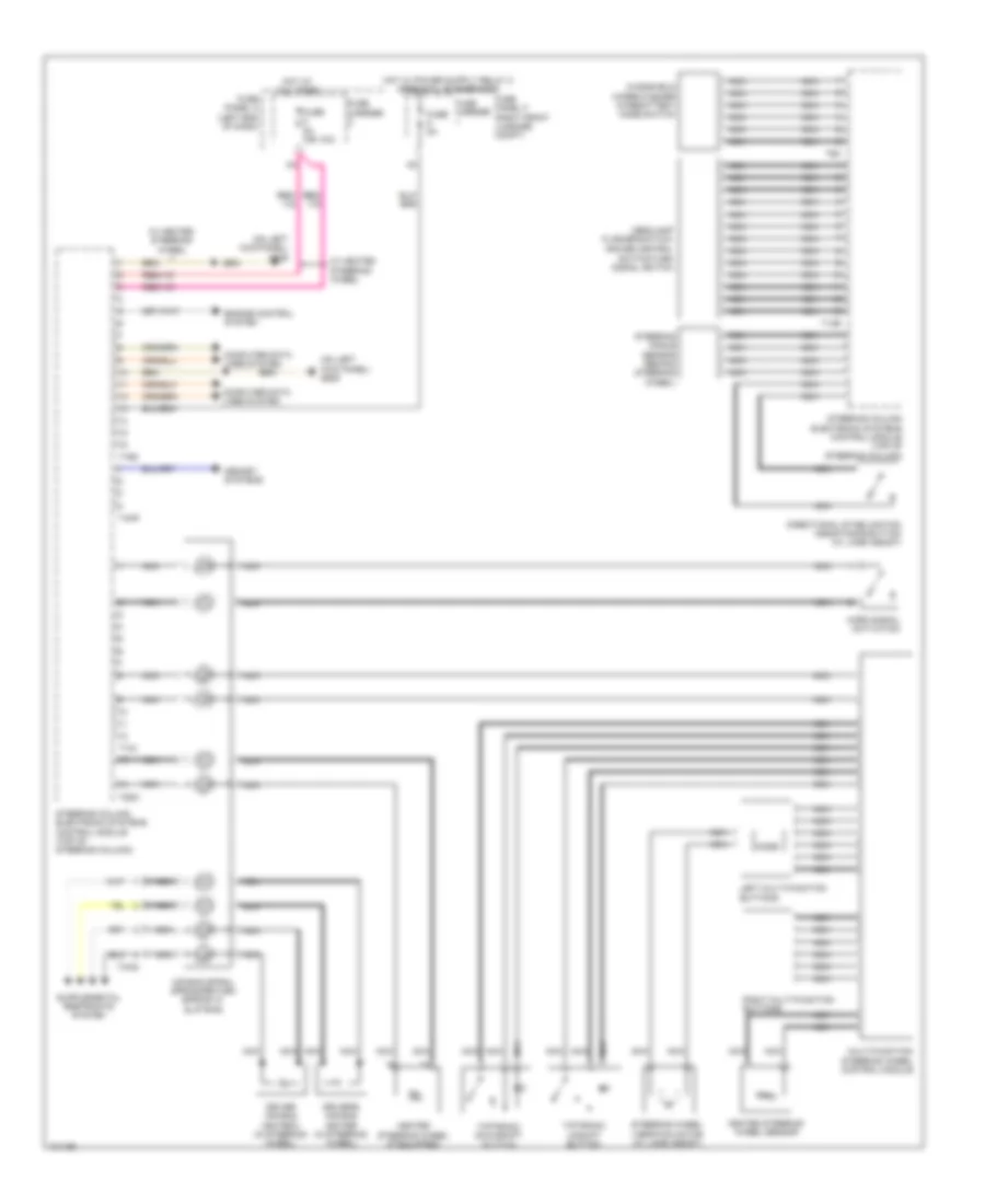 схема управляющего модуля электронных систем рулевой колонки для Audi A8 2013