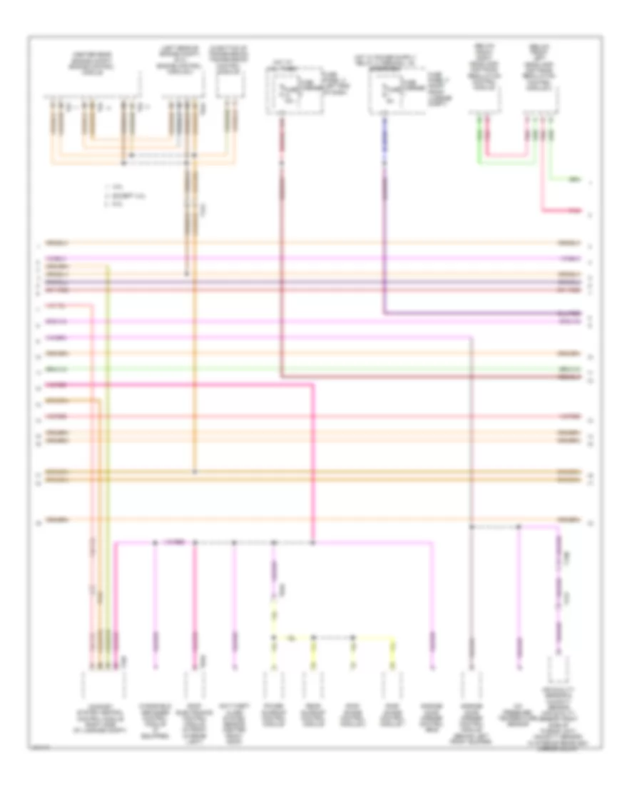 Электросхема линии передачи данных CAN (4 из 5) для Audi A8 2013