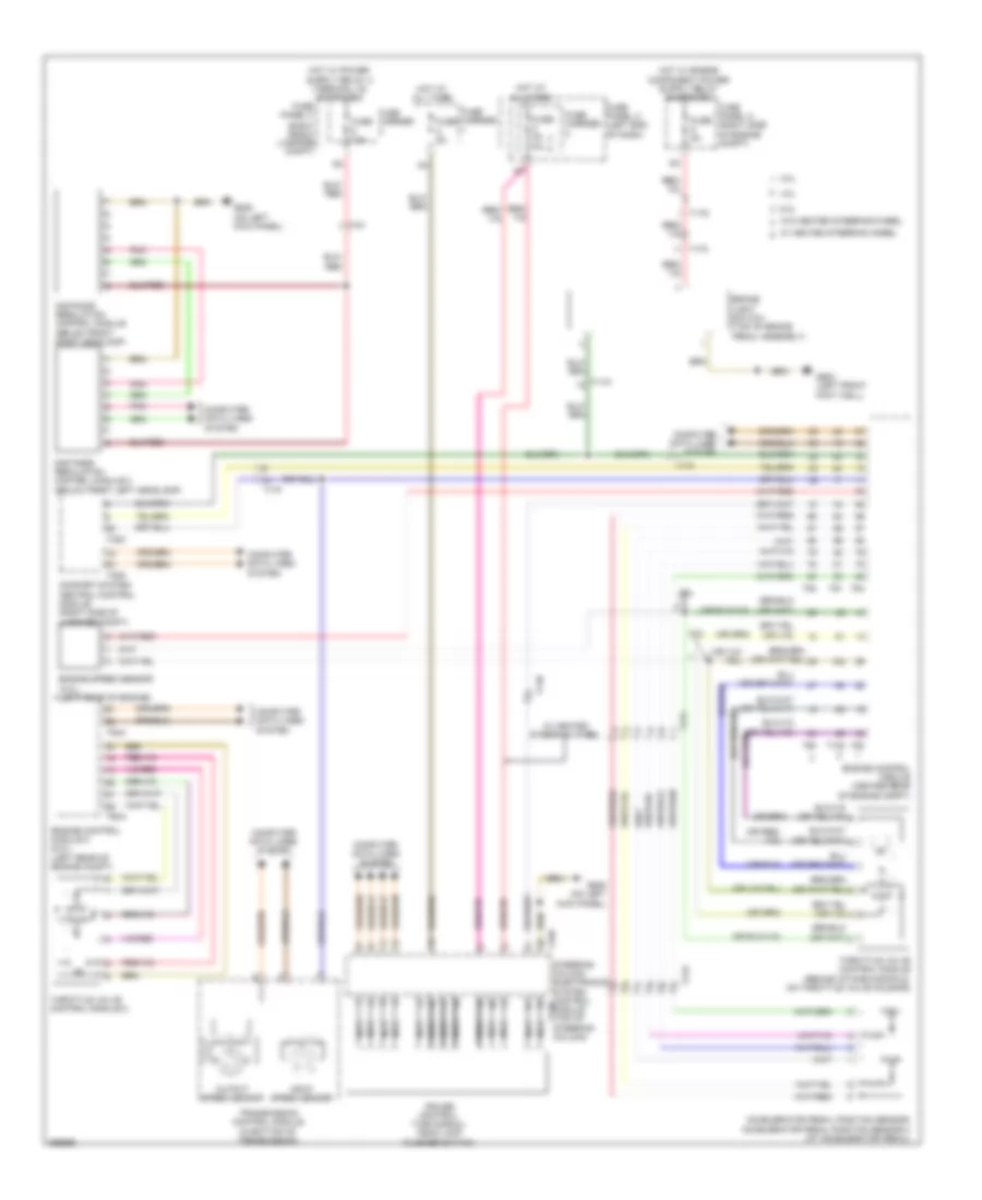Электросхема системы круизконтроля для Audi A8 2013