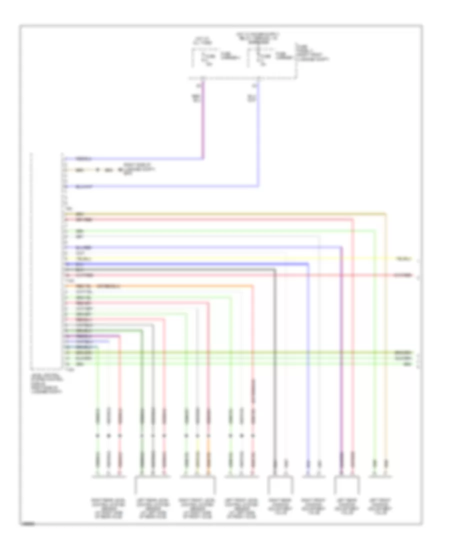 Электросхема электроники подвески (1 из 2) для Audi A8 2013