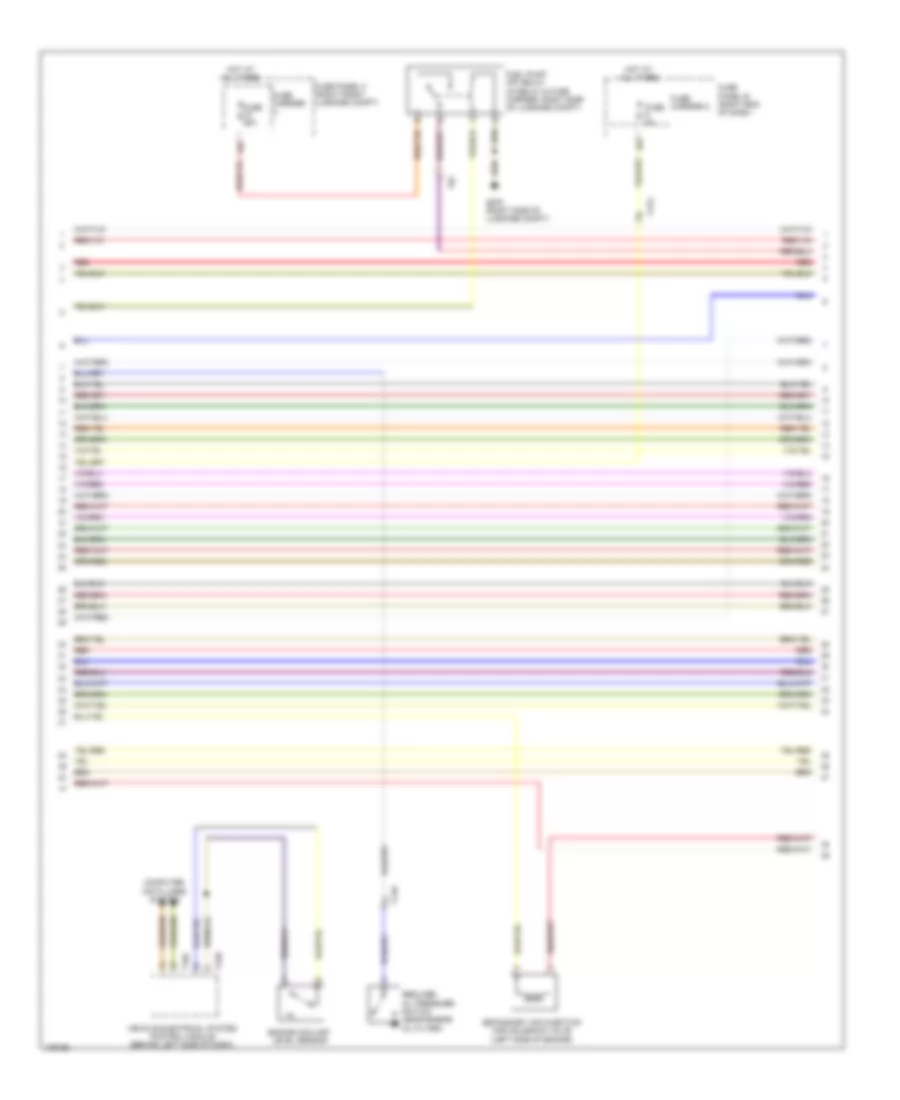 3.0L SC, Электросхема системы управления двигателем (3 из 9) для Audi A8 2013