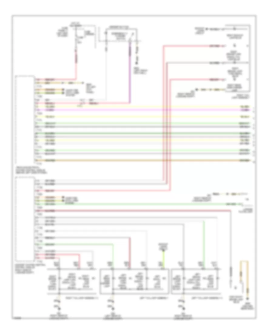 Электросхема внешнего освещения (1 из 3) для Audi A8 2013