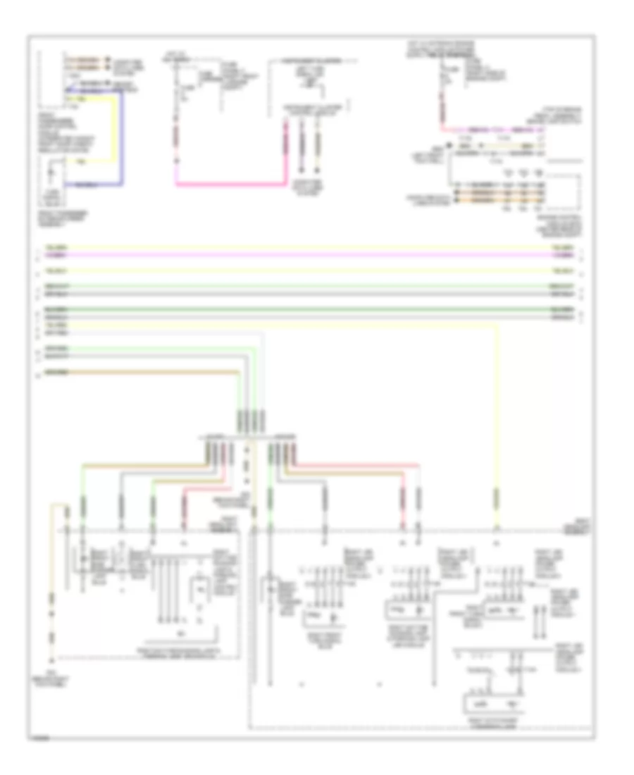 Электросхема внешнего освещения (2 из 3) для Audi A8 2013