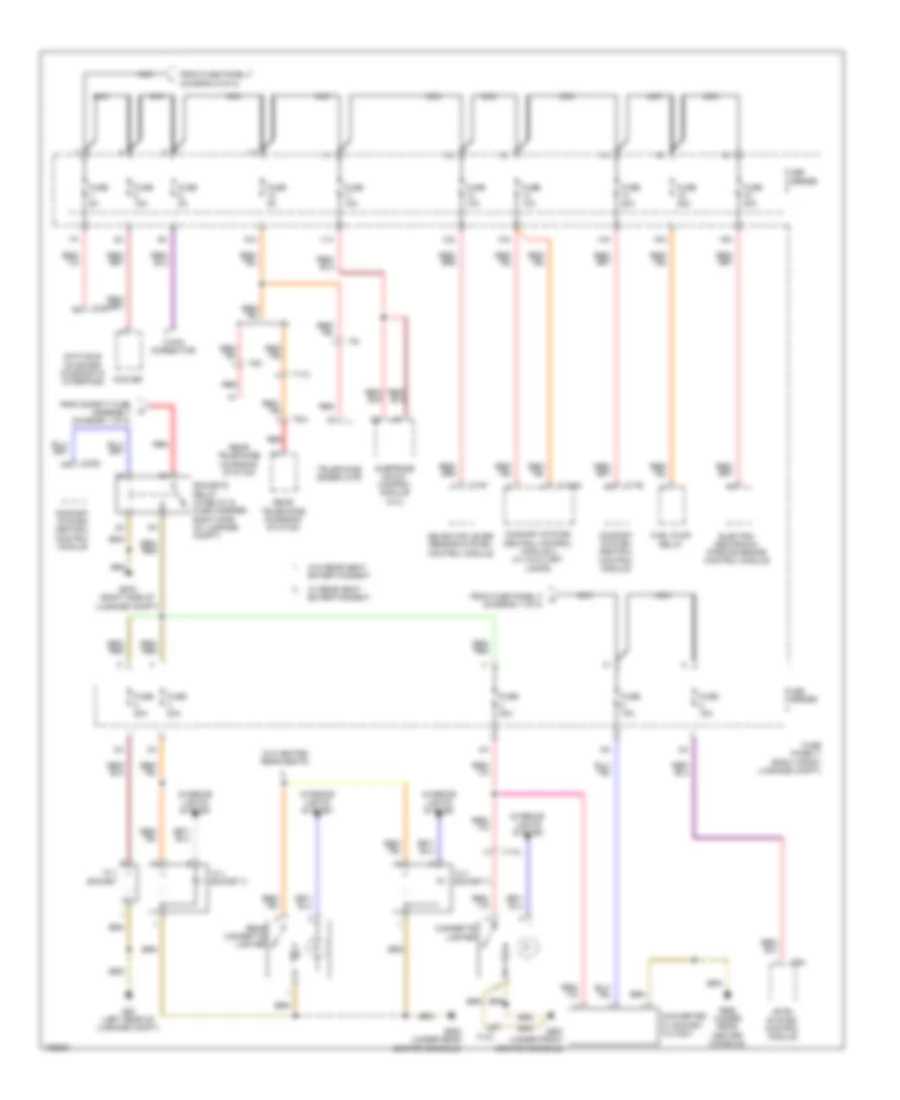 Электросхема блока предохранителей и реле (6 из 8) для Audi A8 L 2013