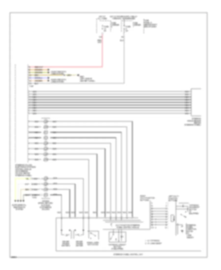 схема управляющего модуля электронных систем рулевой колонки для Audi allroad Premium 2013