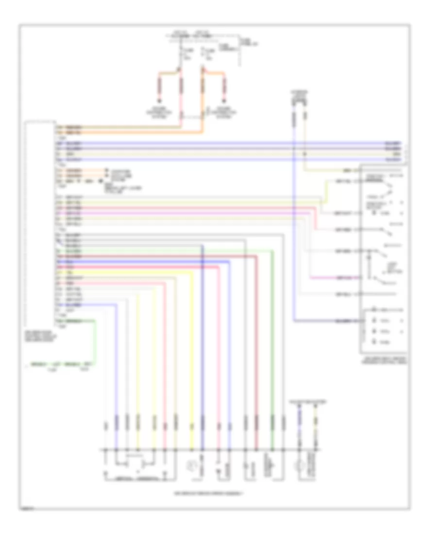 Электросхема системы памяти (2 из 3) для Audi Q5 2.0T 2011