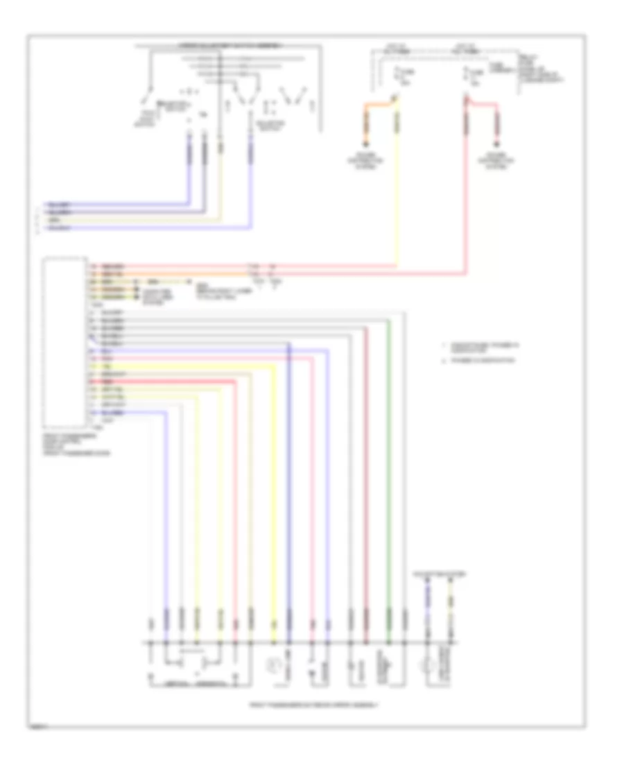 Электросхема системы памяти (3 из 3) для Audi Q5 2.0T 2011