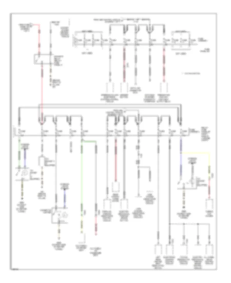 Электросхема блока предохранителей и реле (4 из 7) для Audi Q5 2.0T 2011