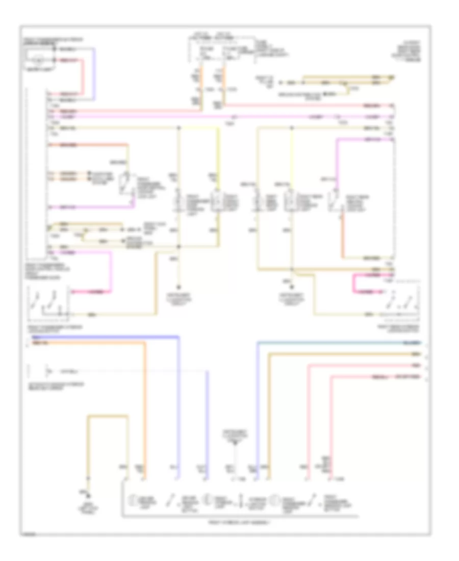 Электросхема подсветки (2 из 3) для Audi Q5 Hybrid Prestige 2013