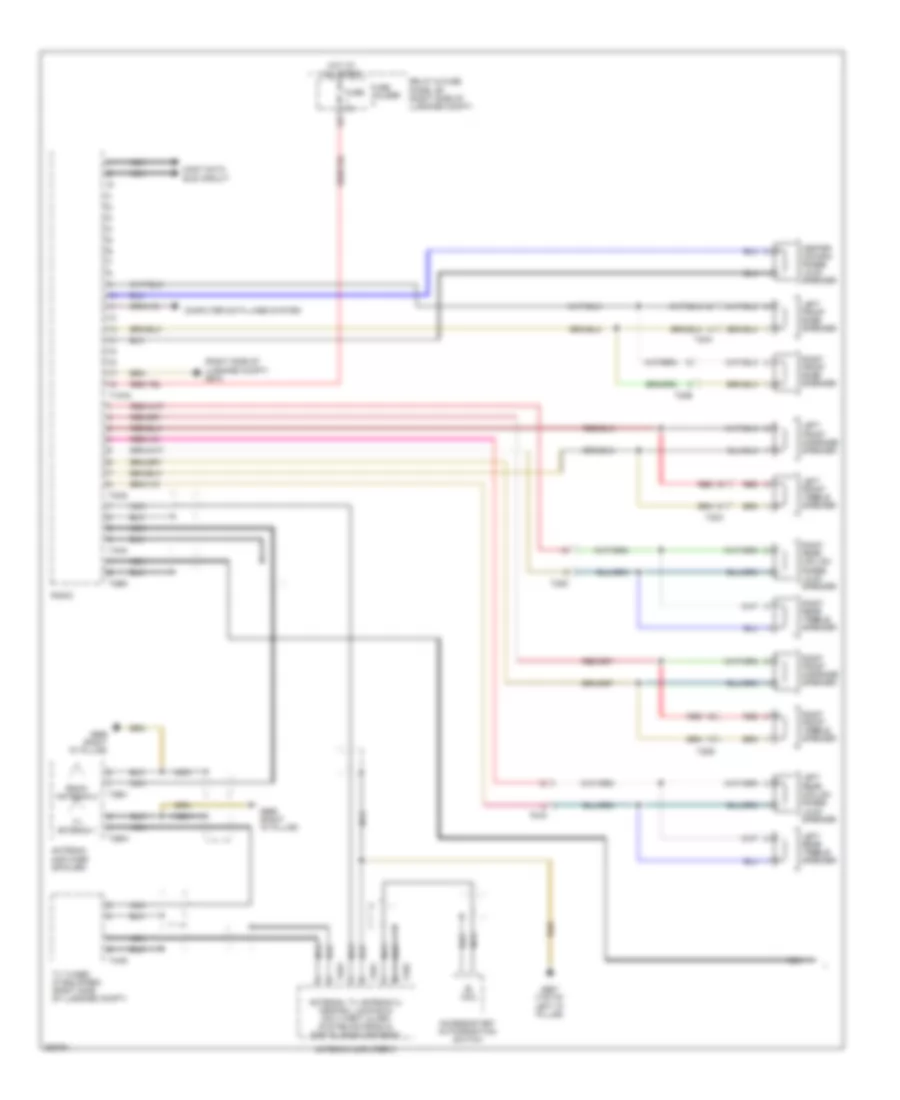 Radio Wiring Diagram, DSP Radio without Bang & Olufsen (1 из 2) для Audi Q7 3.0T 2011