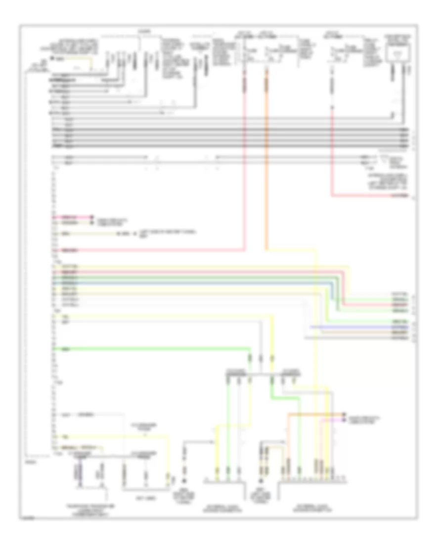Электросхема навигации GPS, стандартная развлекательно-информационная передача (1 из 2) для Audi RS 5 Cabriolet 2014