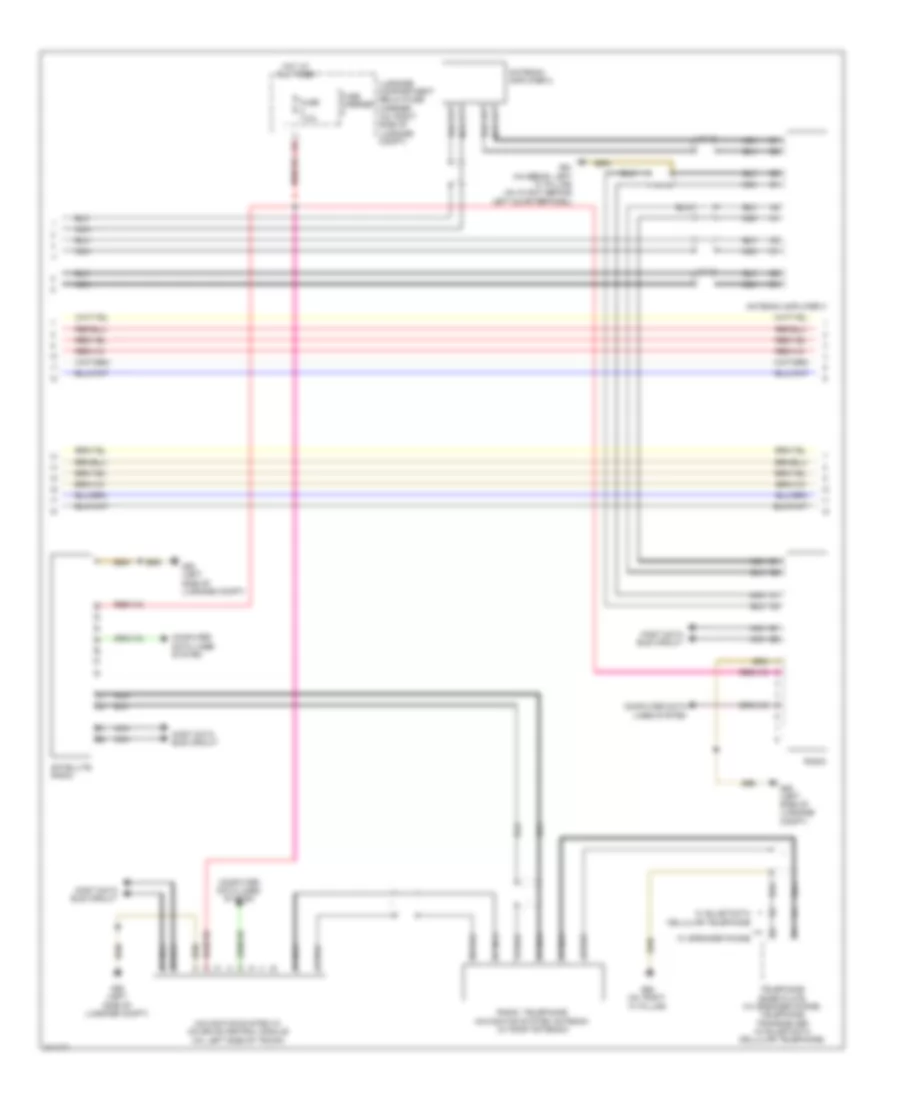Электросхема магнитолы, стандарт MMI 2 (2 из 3) для Audi A4 Quattro 2009