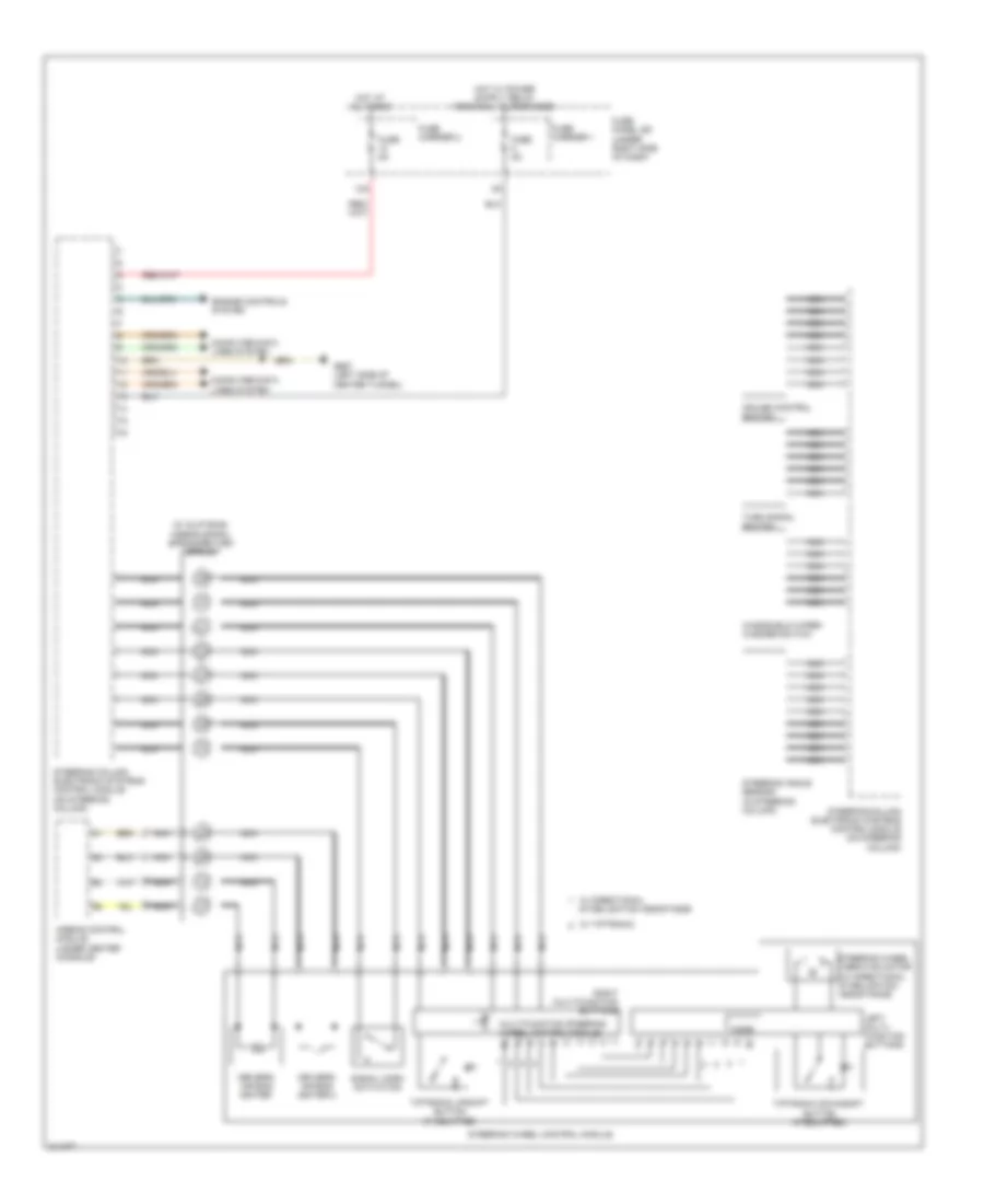 схема управляющего модуля электронных систем рулевой колонки для Audi A5 Quattro 2009