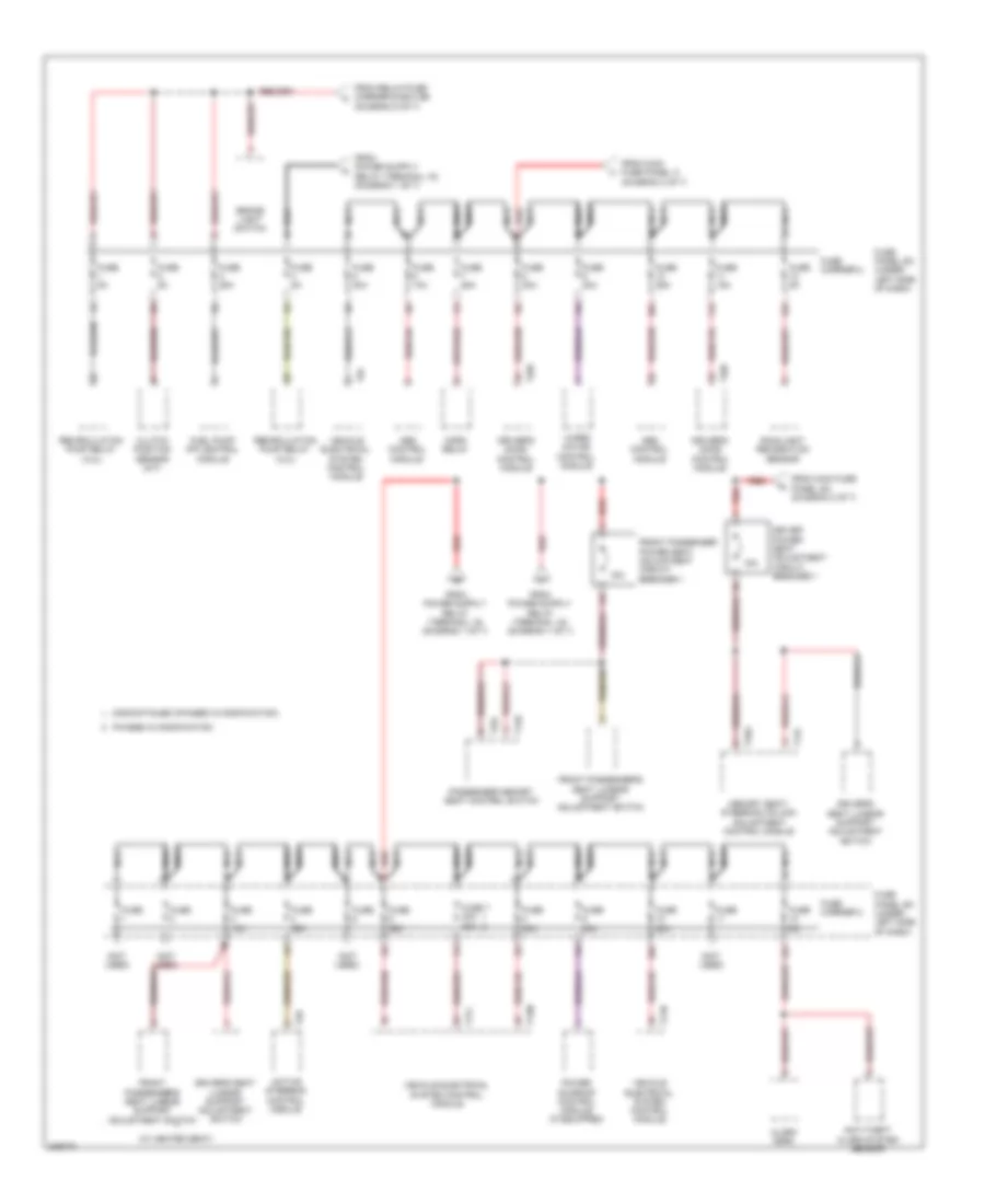 Электросхема блока предохранителей и реле (7 из 7) для Audi A5 Quattro 2009