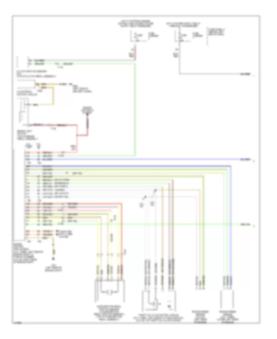 Электросхема системы круизконтроля (1 из 2) для Audi S4 Premium Plus 2014
