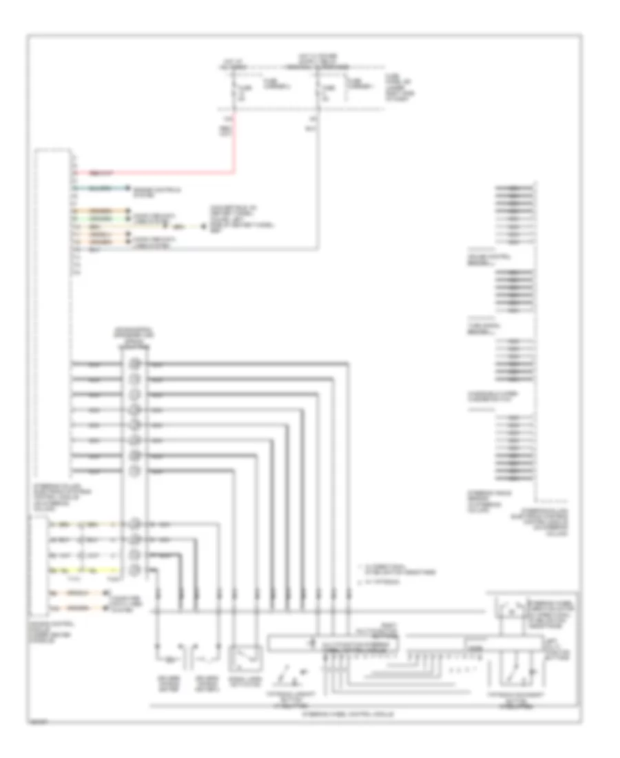 схема управляющего модуля электронных систем рулевой колонки для Audi S5 3.0T 2011