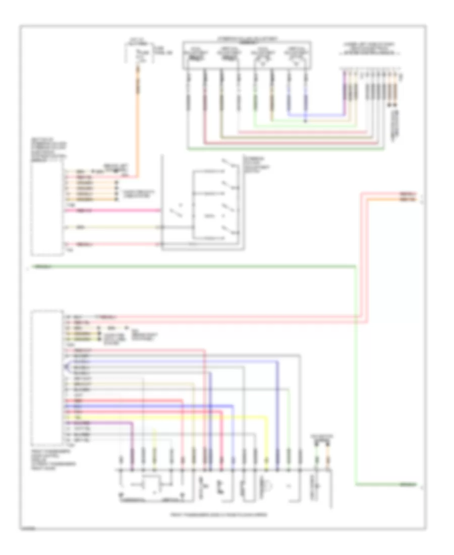 Электросхема системы памяти (2 из 3) для Audi A6 Avant Quattro 2009