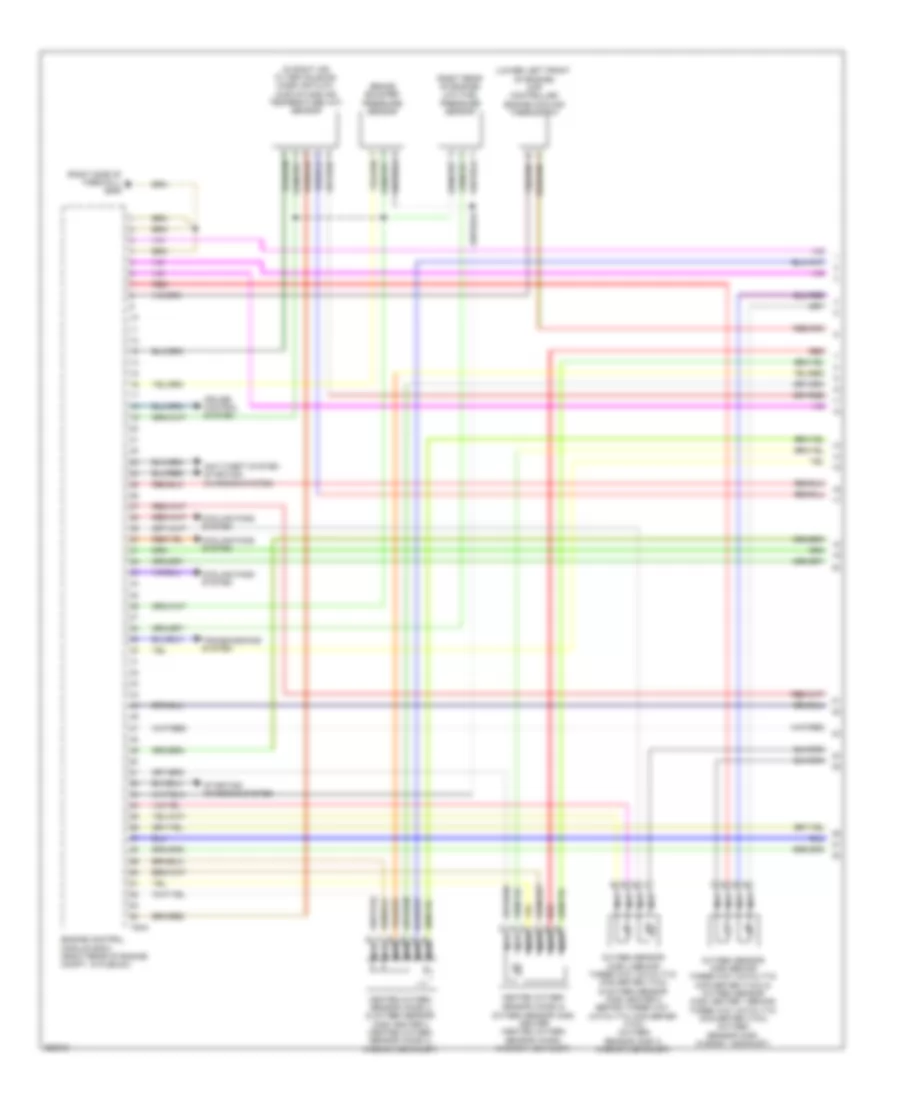 5.2L, Электросхема системы управления двигателем (1 из 8) для Audi S6 2011