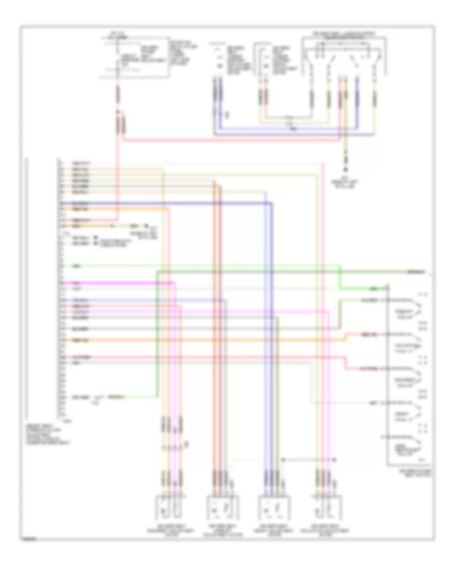 Электросхема системы памяти (1 из 3) для Audi S6 2011