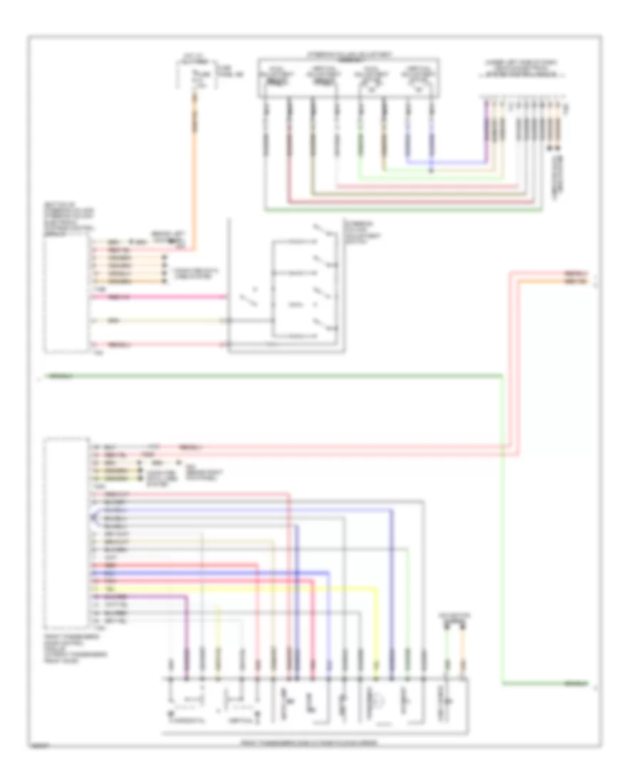 Электросхема системы памяти (2 из 3) для Audi S6 2011