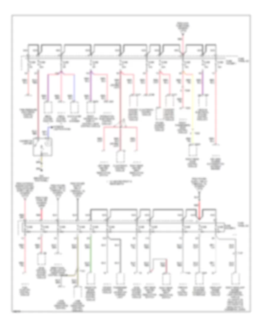 Электросхема блока предохранителей и реле (4 из 6) для Audi S6 2011