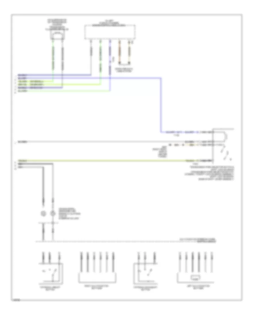 Электросхема автоматической коробки передач АКПП (3 из 3) для Audi S6 2014