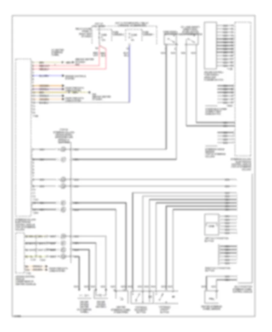 схема управляющего модуля электронных систем рулевой колонки для Audi S6 2014